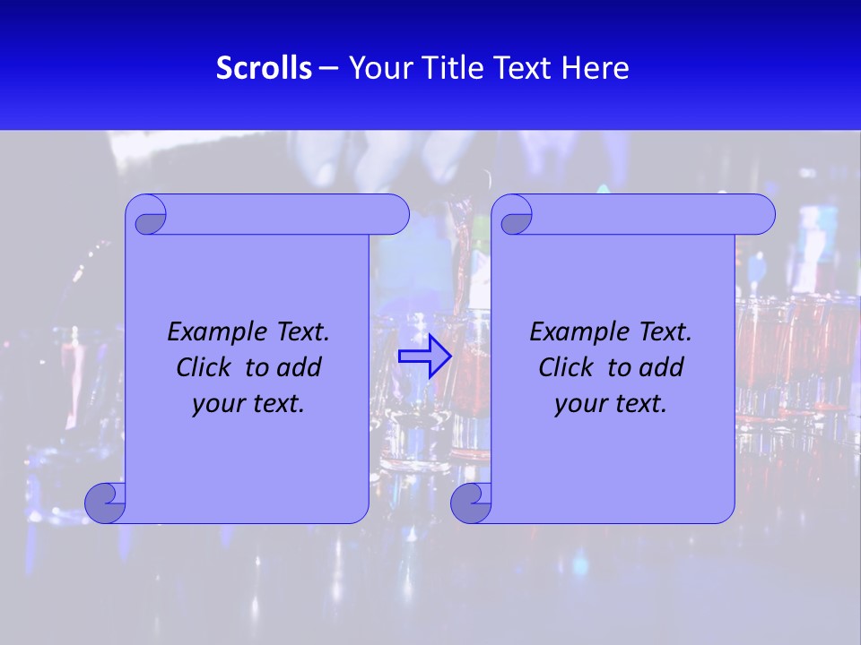 Barman Glass Tequila PowerPoint Template