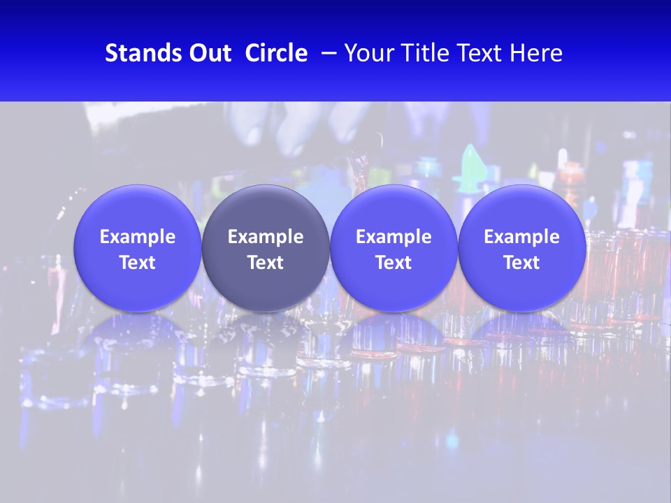 Barman Glass Tequila PowerPoint Template