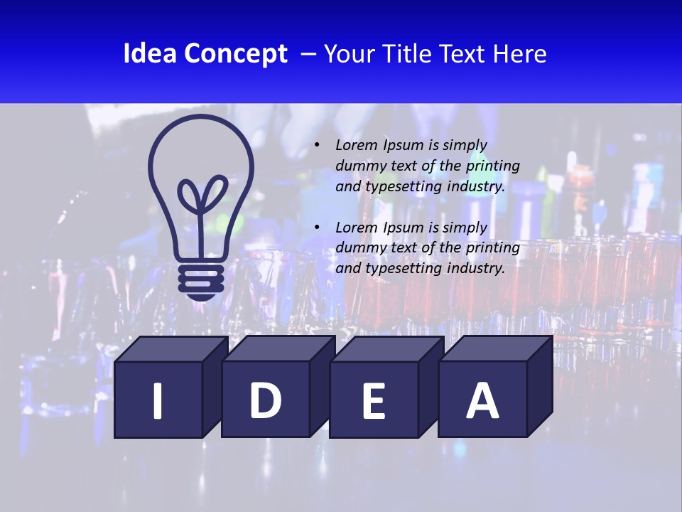 Barman Glass Tequila PowerPoint Template