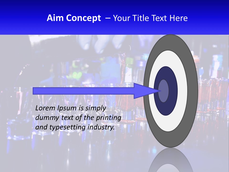 Barman Glass Tequila PowerPoint Template