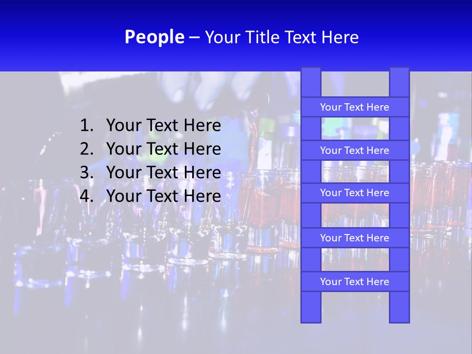 Barman Glass Tequila PowerPoint Template