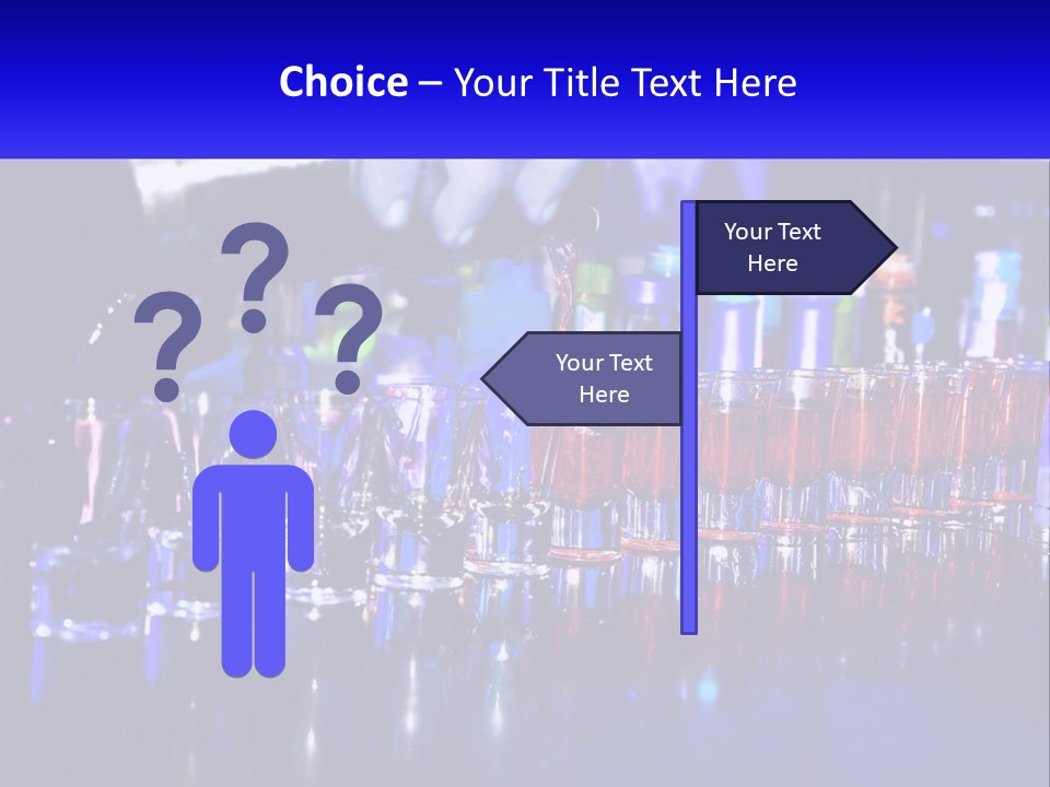 Barman Glass Tequila PowerPoint Template