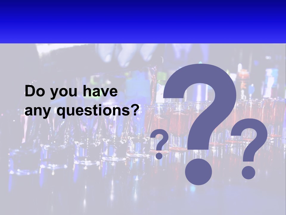 Barman Glass Tequila PowerPoint Template