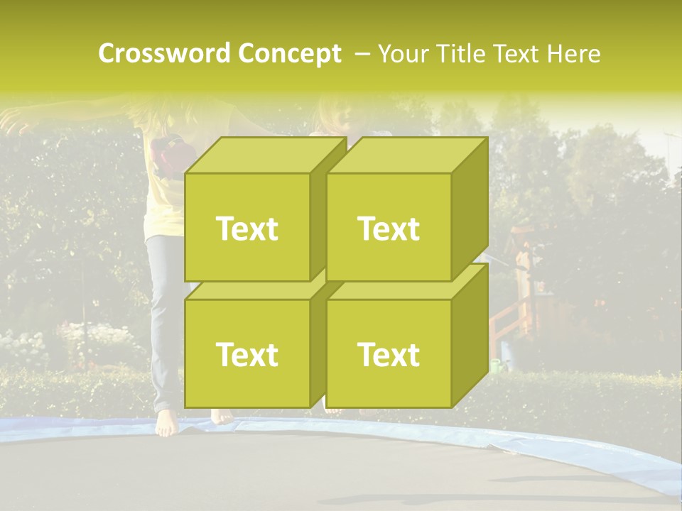 Kid Bounce Cheerful PowerPoint Template