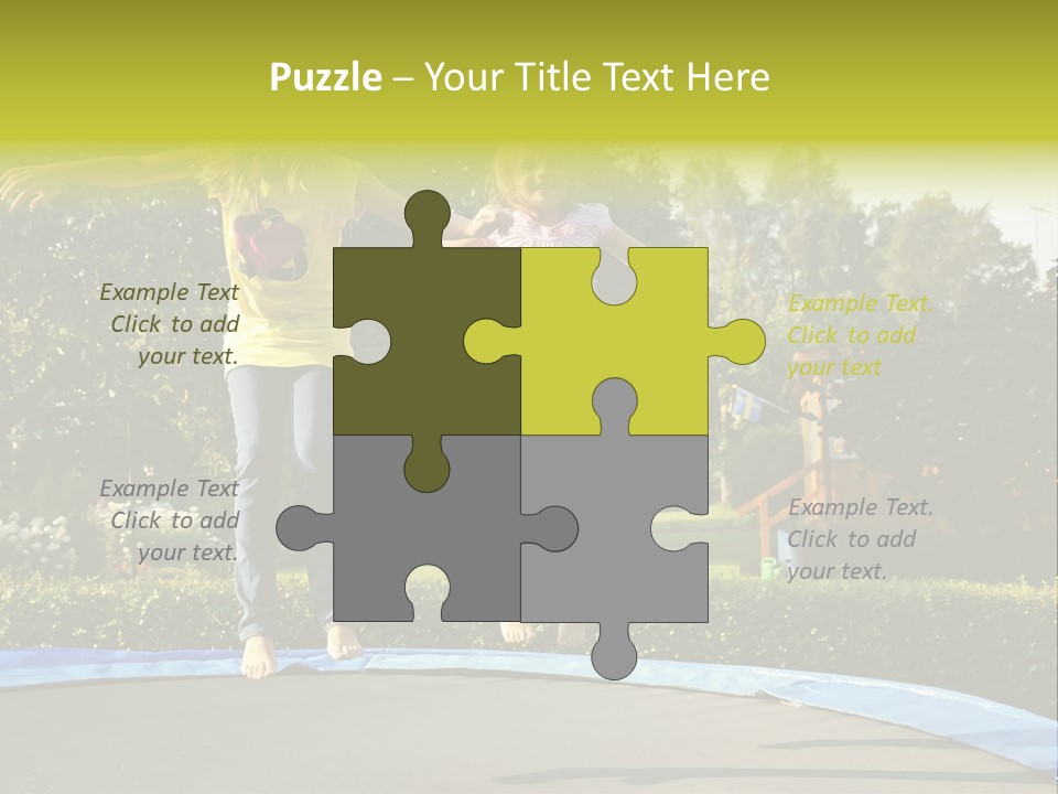 Kid Bounce Cheerful PowerPoint Template