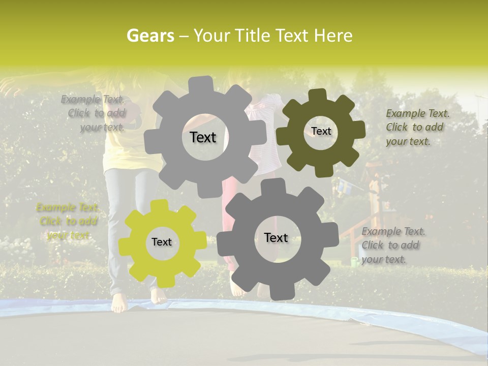 Kid Bounce Cheerful PowerPoint Template