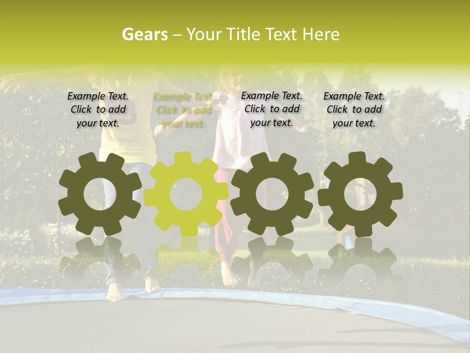 Kid Bounce Cheerful PowerPoint Template