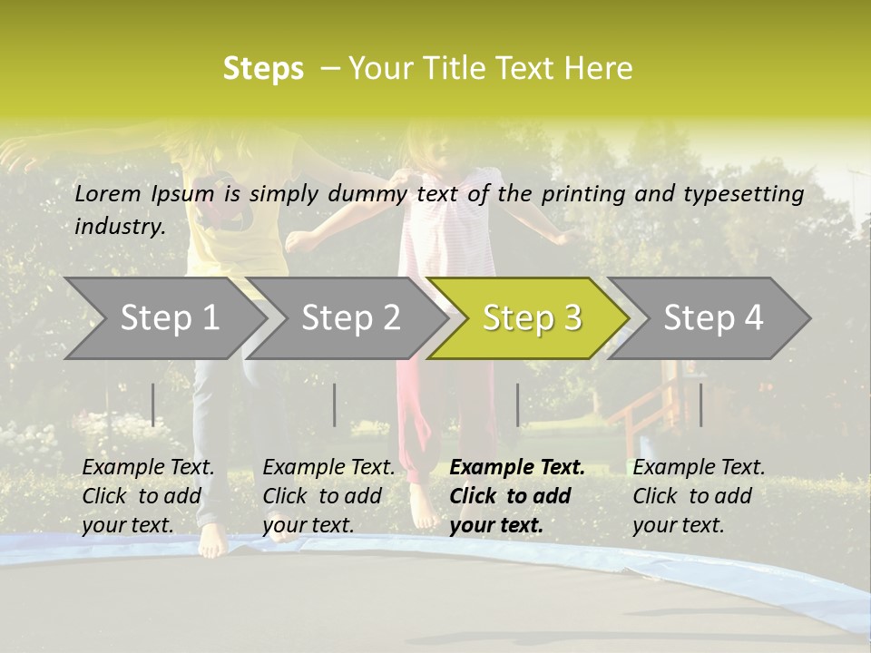 Kid Bounce Cheerful PowerPoint Template