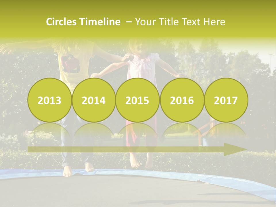 Kid Bounce Cheerful PowerPoint Template