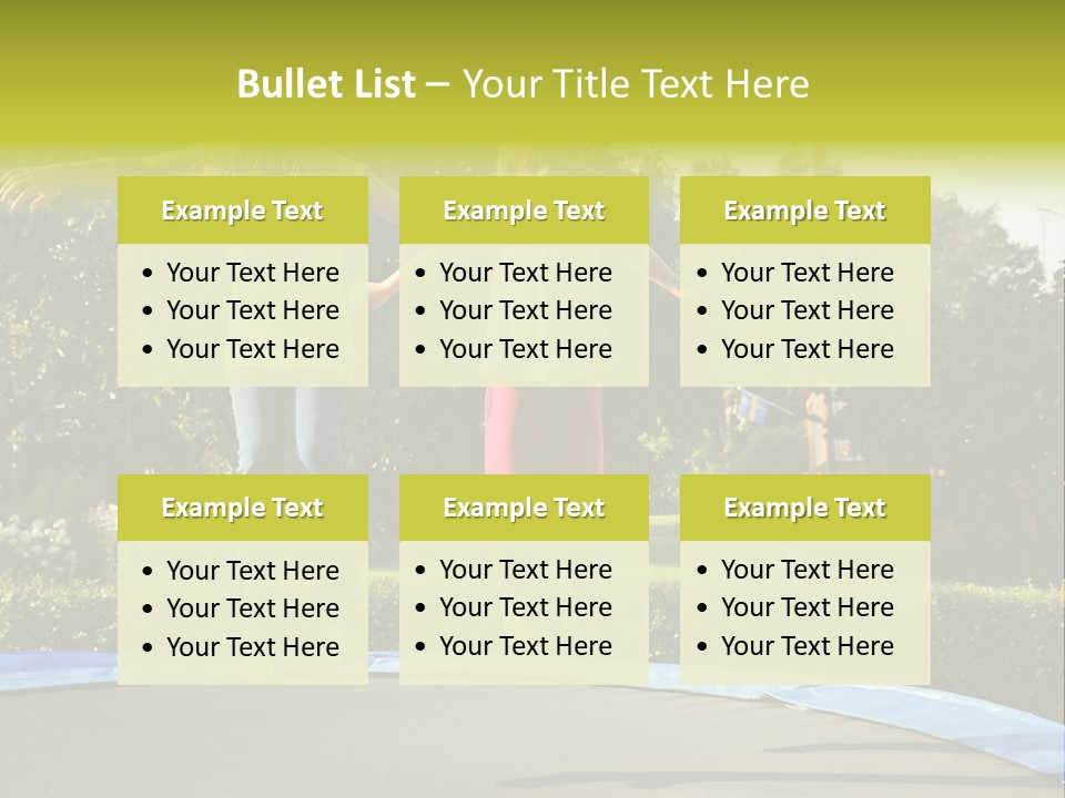 Kid Bounce Cheerful PowerPoint Template