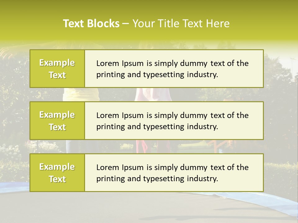 Kid Bounce Cheerful PowerPoint Template