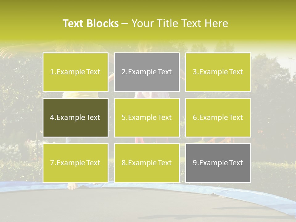 Kid Bounce Cheerful PowerPoint Template