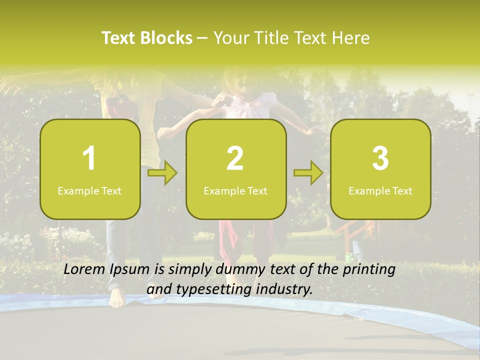 Kid Bounce Cheerful PowerPoint Template