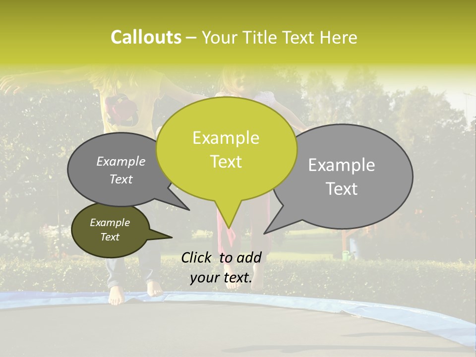 Kid Bounce Cheerful PowerPoint Template