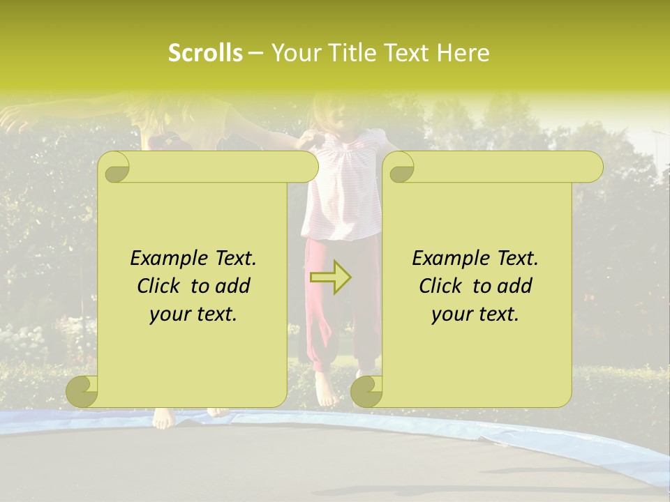 Kid Bounce Cheerful PowerPoint Template