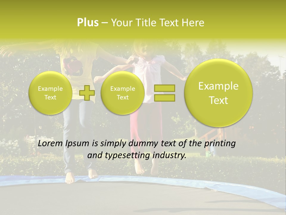 Kid Bounce Cheerful PowerPoint Template