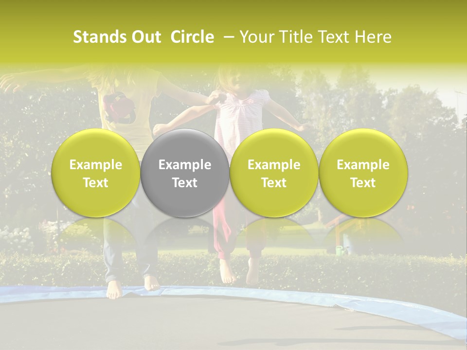 Kid Bounce Cheerful PowerPoint Template