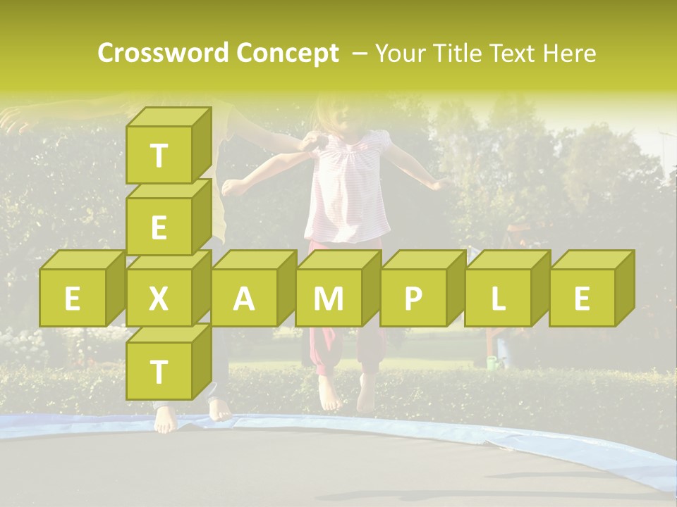 Kid Bounce Cheerful PowerPoint Template