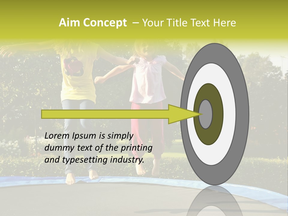 Kid Bounce Cheerful PowerPoint Template