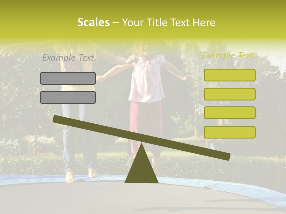 Kid Bounce Cheerful PowerPoint Template