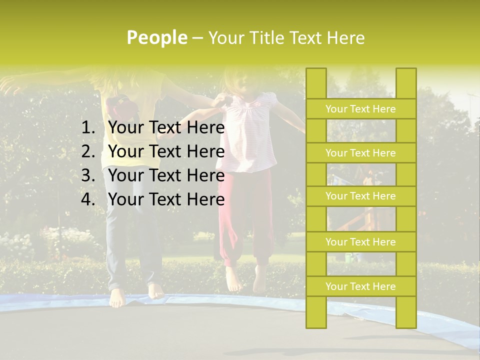 Kid Bounce Cheerful PowerPoint Template
