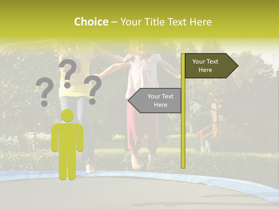 Kid Bounce Cheerful PowerPoint Template