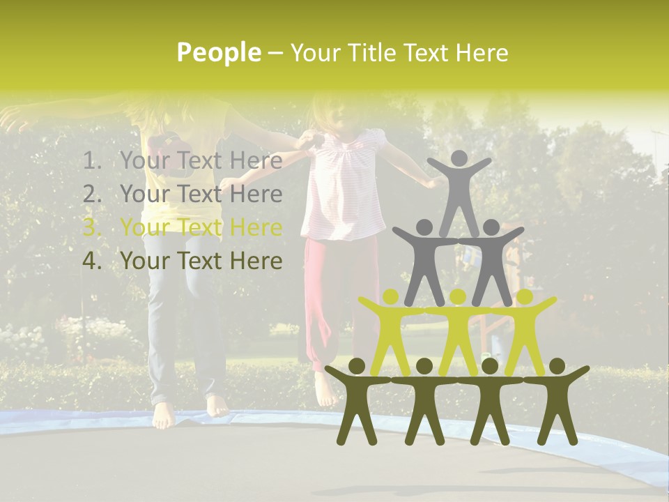 Kid Bounce Cheerful PowerPoint Template
