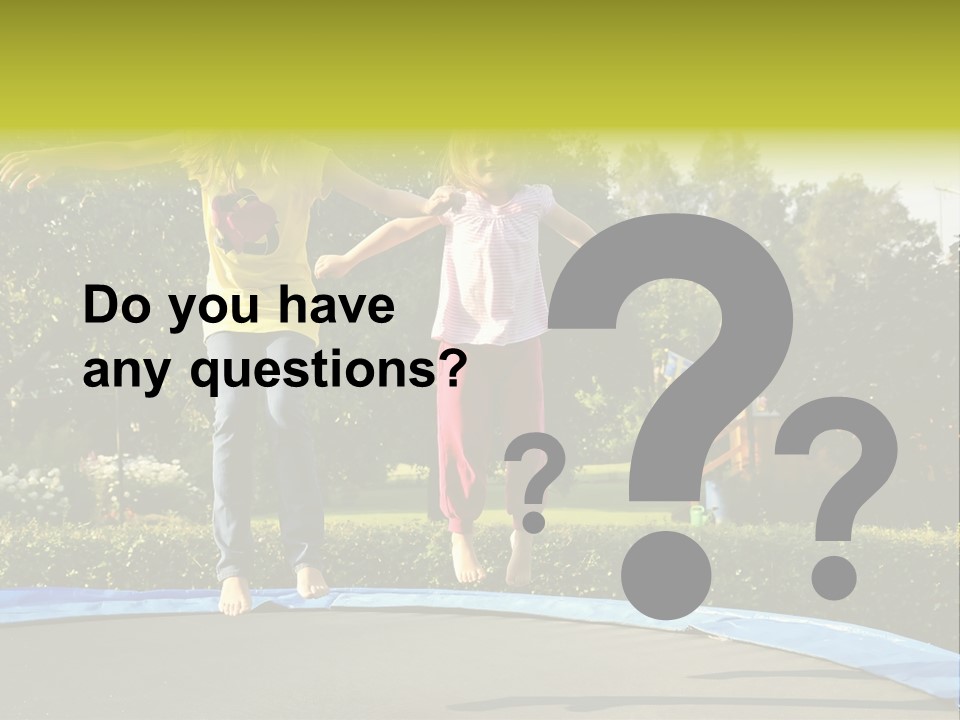 Kid Bounce Cheerful PowerPoint Template