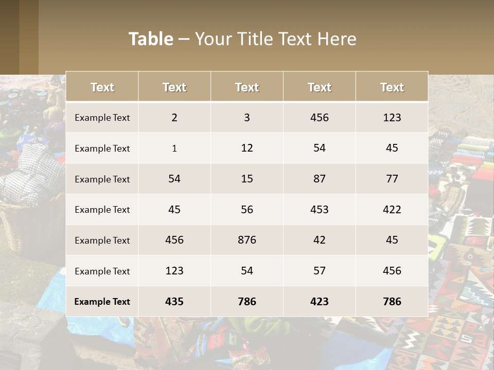 Peru Colonial Chinchero PowerPoint Template