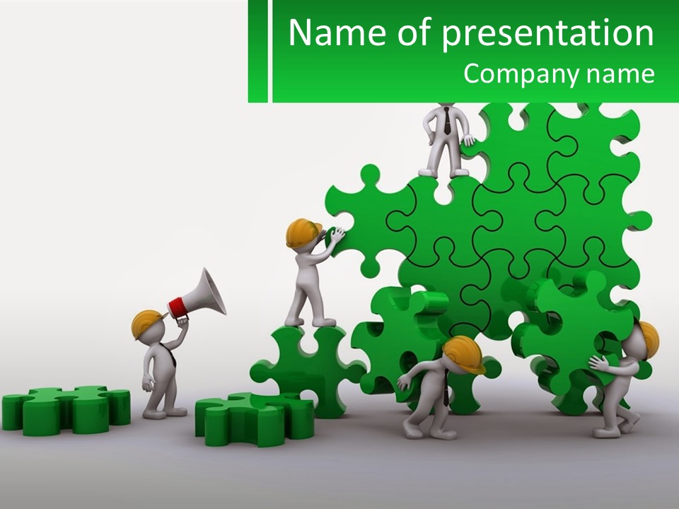 Development Build Worker PowerPoint Template