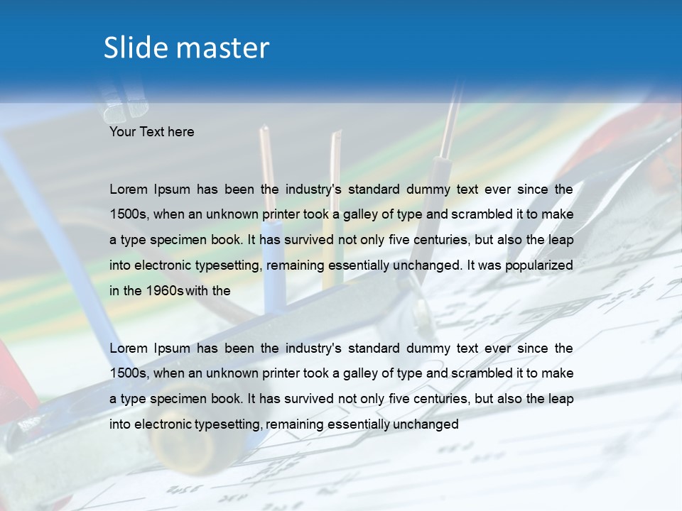 Cable Planning Constructing PowerPoint Template