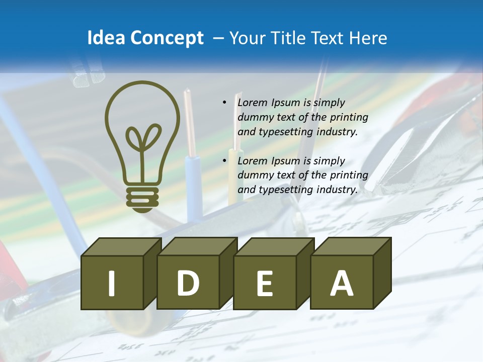 Cable Planning Constructing PowerPoint Template