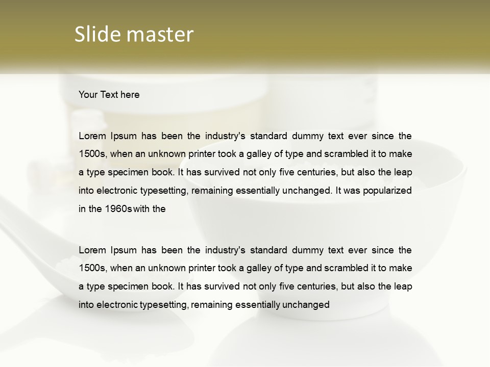 White Body Set PowerPoint Template