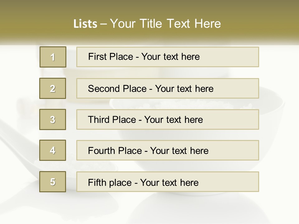 White Body Set PowerPoint Template