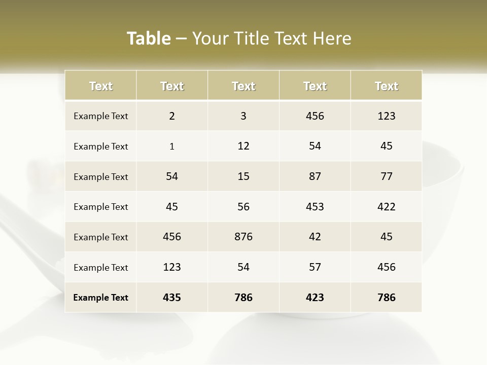 White Body Set PowerPoint Template