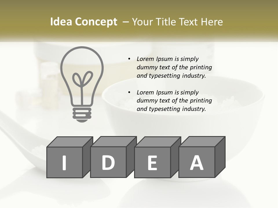 White Body Set PowerPoint Template