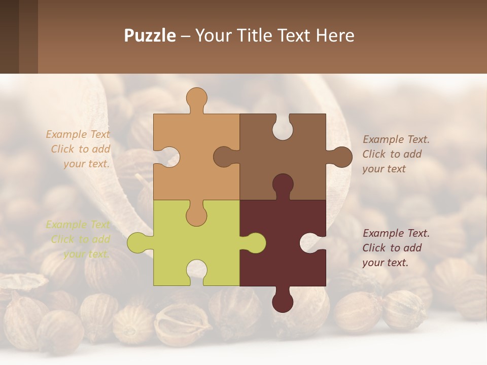 Macro Cilantro Fruit PowerPoint Template