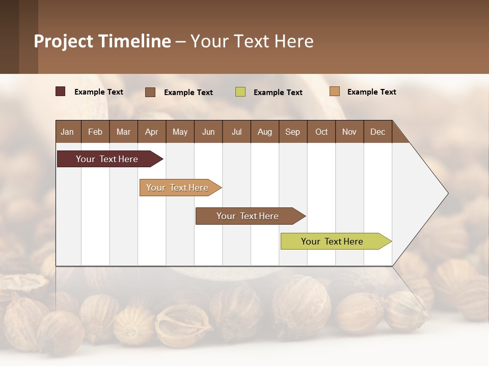 Macro Cilantro Fruit PowerPoint Template
