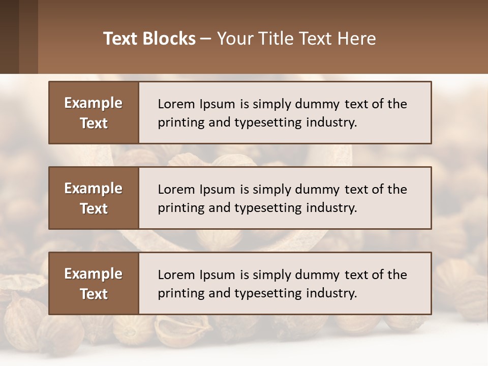 Macro Cilantro Fruit PowerPoint Template