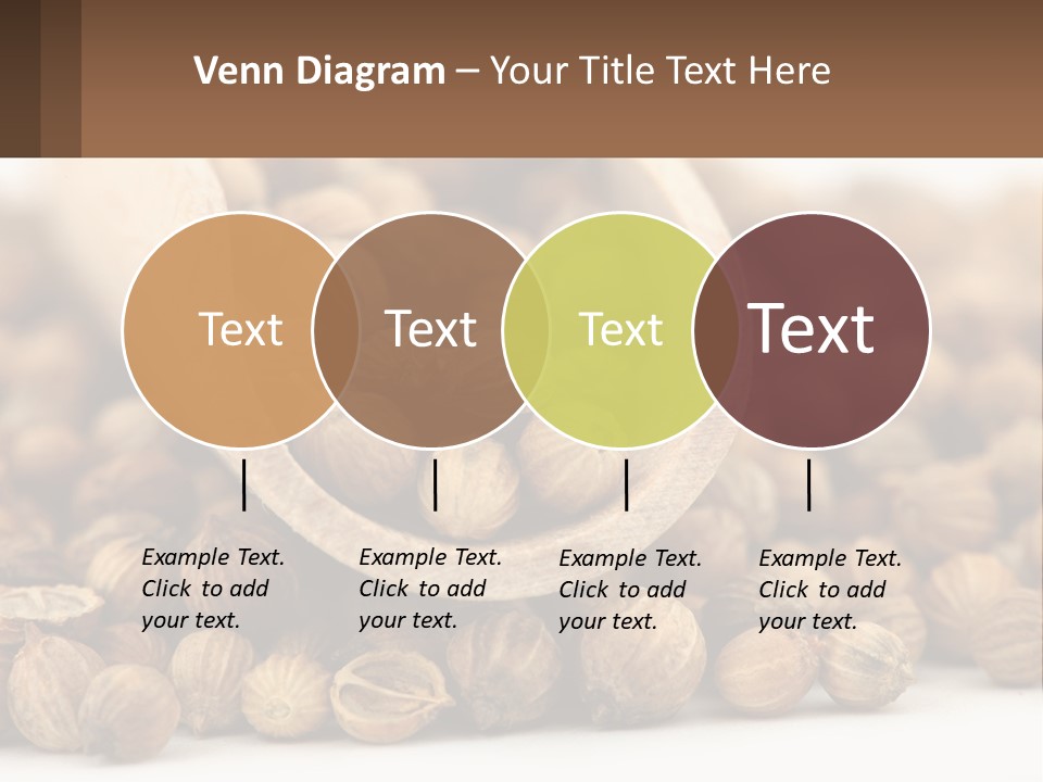 Macro Cilantro Fruit PowerPoint Template