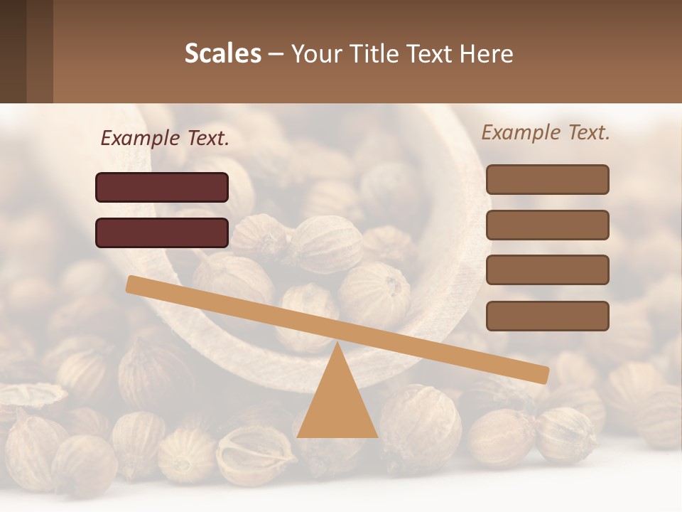 Macro Cilantro Fruit PowerPoint Template