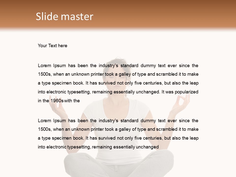 Figure Model Relaxation PowerPoint Template