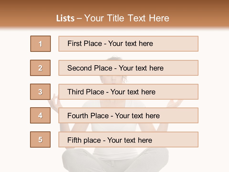 Figure Model Relaxation PowerPoint Template