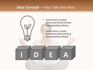 Figure Model Relaxation PowerPoint Template