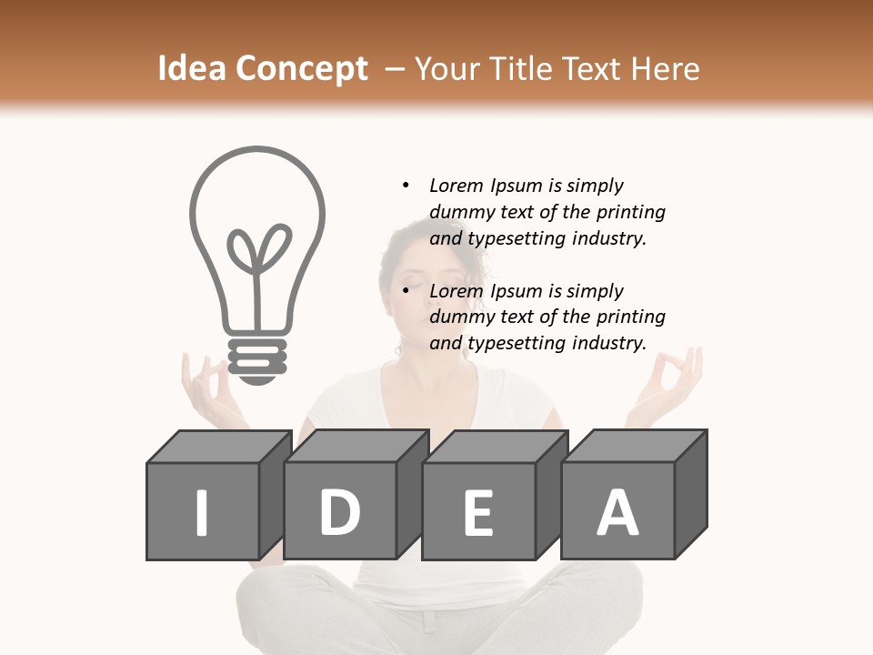 Figure Model Relaxation PowerPoint Template
