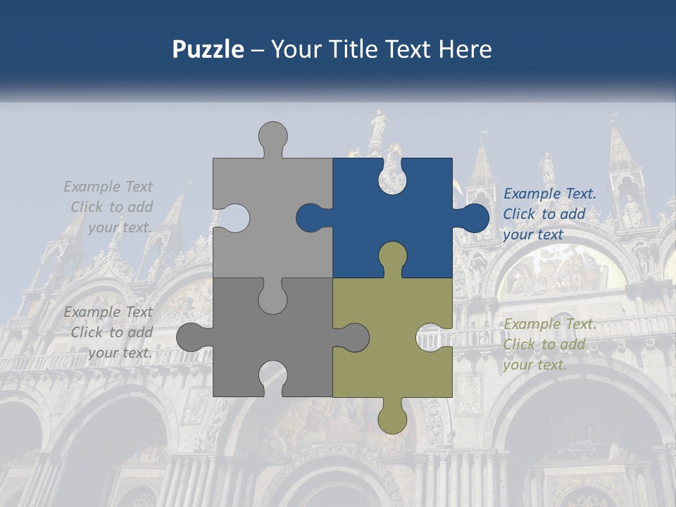 A Large Building With A Blue Sky In The Background PowerPoint Template