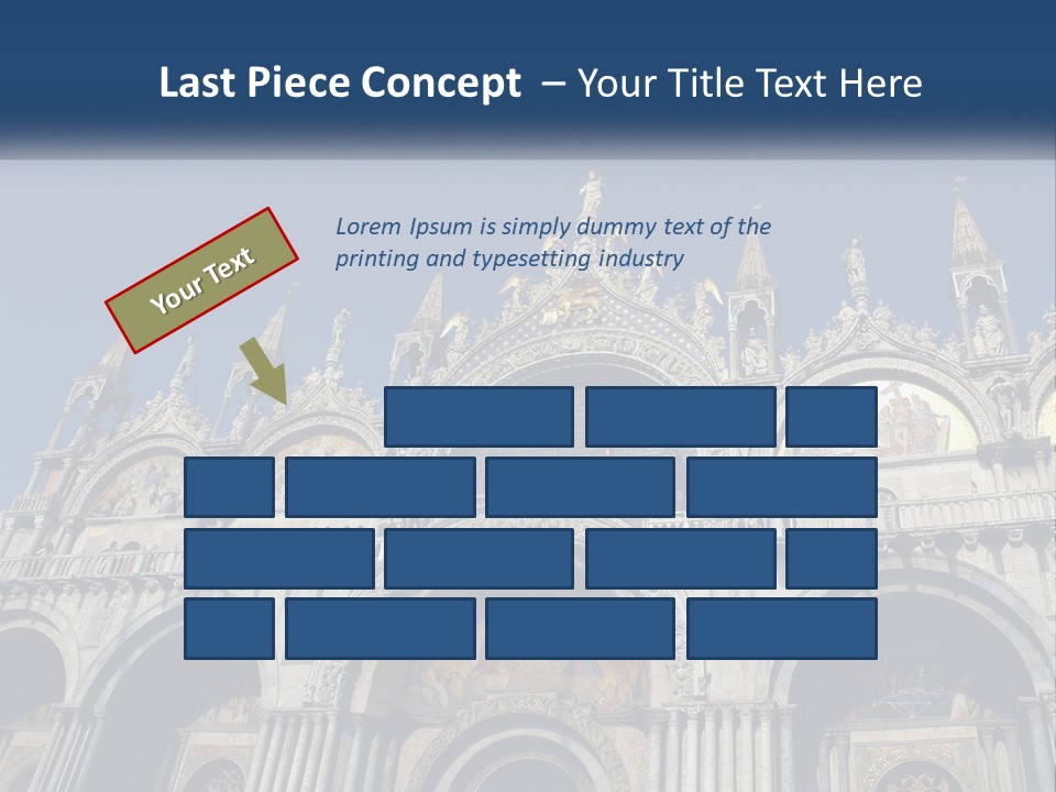 A Large Building With A Blue Sky In The Background PowerPoint Template