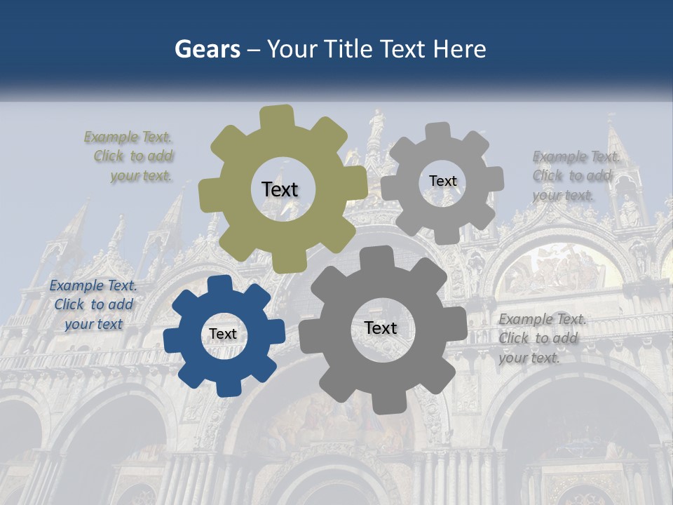 A Large Building With A Blue Sky In The Background PowerPoint Template