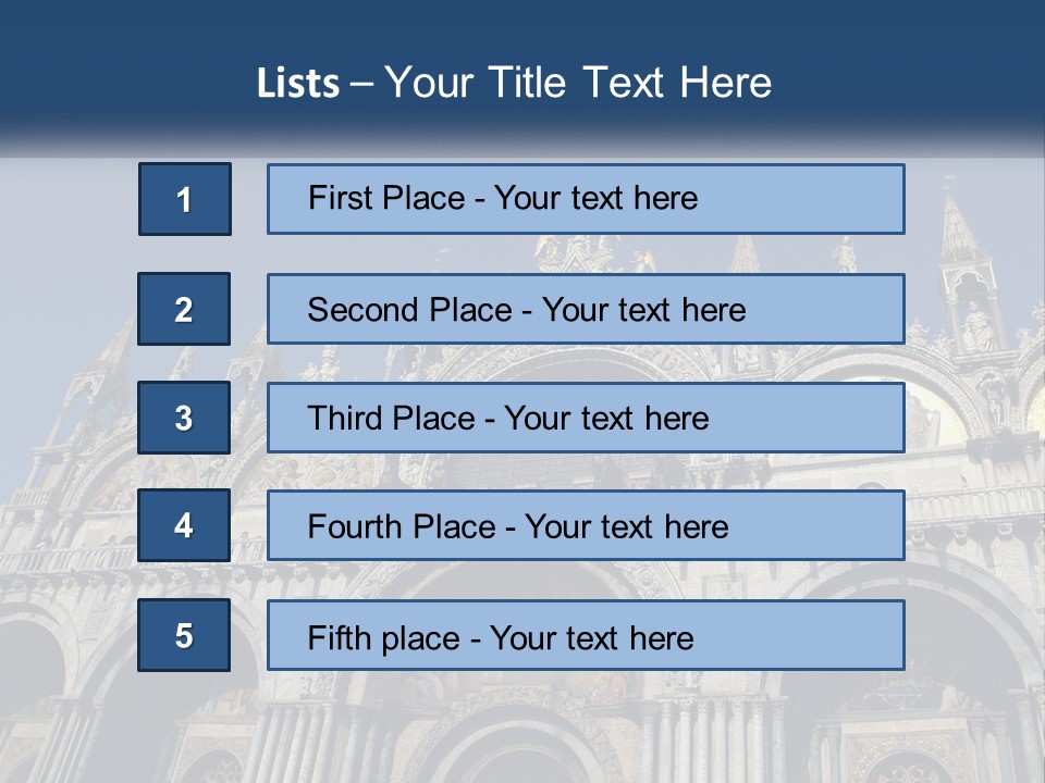 A Large Building With A Blue Sky In The Background PowerPoint Template