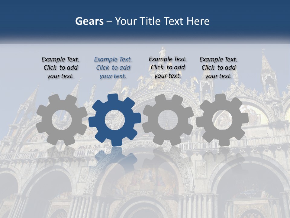 A Large Building With A Blue Sky In The Background PowerPoint Template